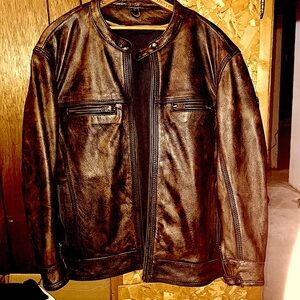 Milwaukee leather biker jacket.Men’s size Large.